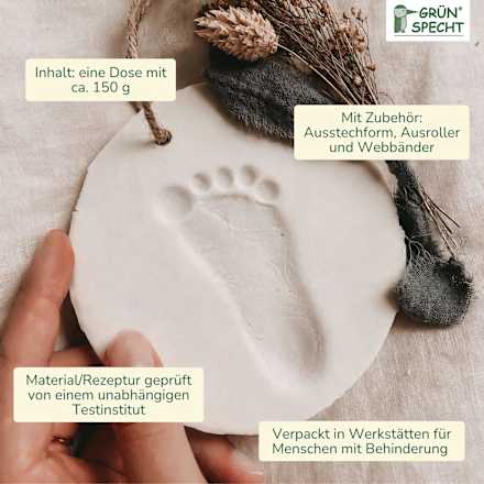 Baby-Abdruckset 1 Dose Grünspecht