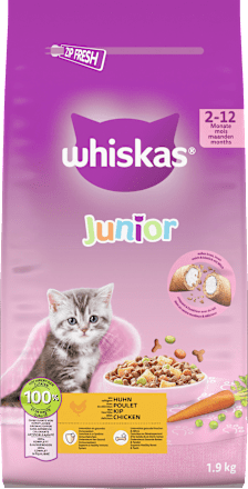 Trockenfutter Katze Junior mit Huhn Whiskas