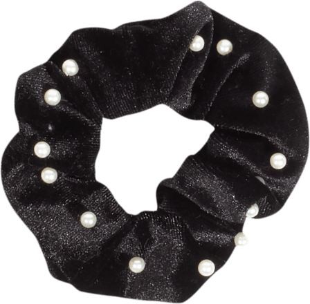 Scrunchie Perlen schwarz keine Marke