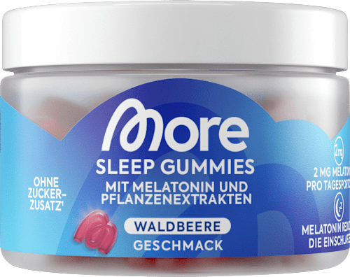 Sleep Gummies 40 St, Waldbeere Geschmack More Nutrition