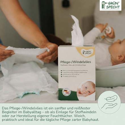 Pflege-/Windelvlies (70 Blatt) Grünspecht