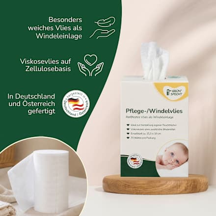 Pflege-/Windelvlies (70 Blatt) Grünspecht