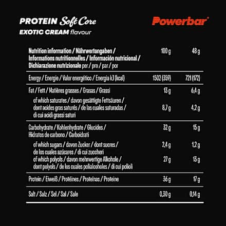 Proteinriegel, Protein Soft Core, Exotic Cream Geschmack PowerBar