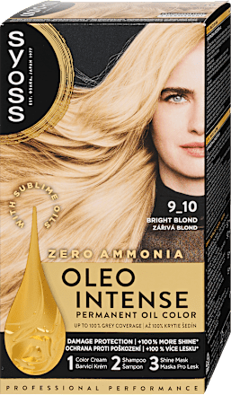 Tartós hajfesték, ragyogó szőke 9-10 Syoss Oleo Intense