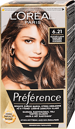 Tartós hajfesték, 6.21 világosbarna L'ORÉAL PARiS PRÉFÉRENCE