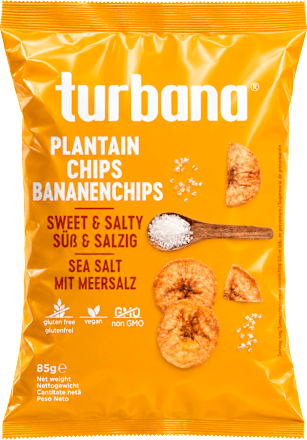 Chipsuri de banană coptă cu sare marină turbana