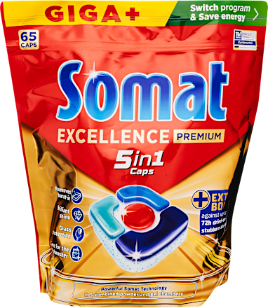 5in1 Excellence mosogatógép kapszula Somat