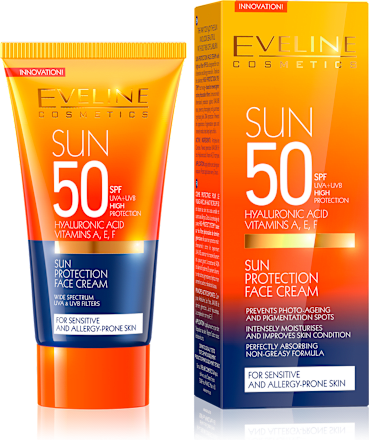 Sun protection krema za lice, SPF 50 EVELINE COSMETICS
