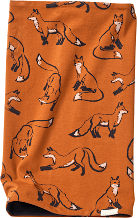 Loop Schal Pro Climate mit Fuchs-Muster, braun ALANA