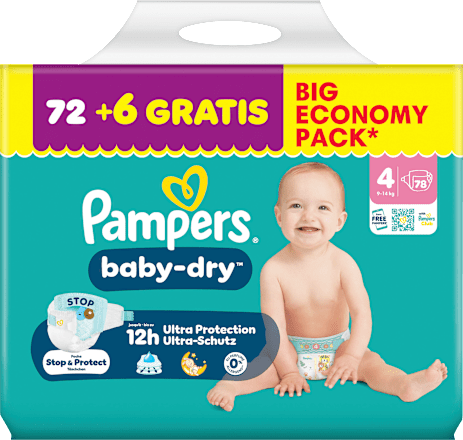 Windeln baby-dry Gr. 4 (9-14 kg) Pampers baby-dry