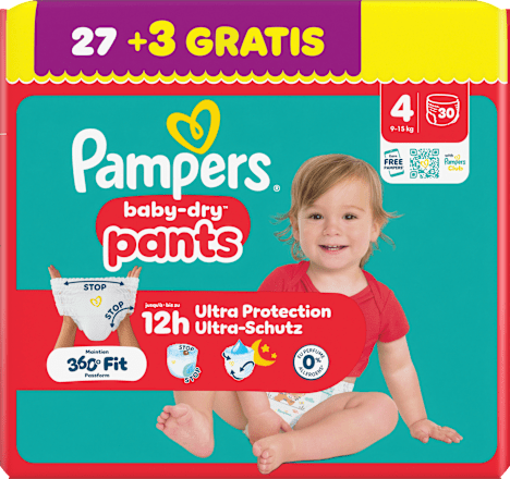 Baby Pants baby-dry Gr. 4 (9-15 kg) Pampers baby-dry
