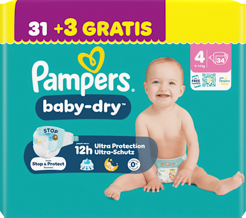 Windeln baby-dry Gr. 4 (9-14 kg) Pampers baby-dry