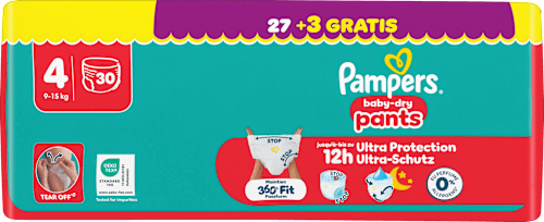 Baby Pants baby-dry Gr. 4 (9-15 kg) Pampers baby-dry