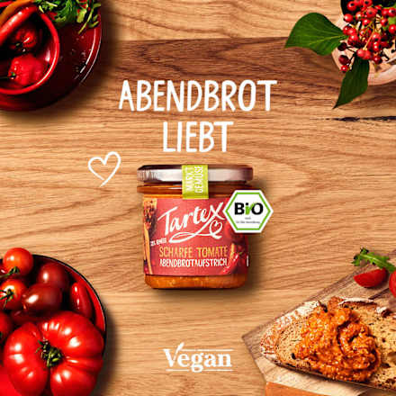 Brotaufstrich, Scharfe Tomate Tartex