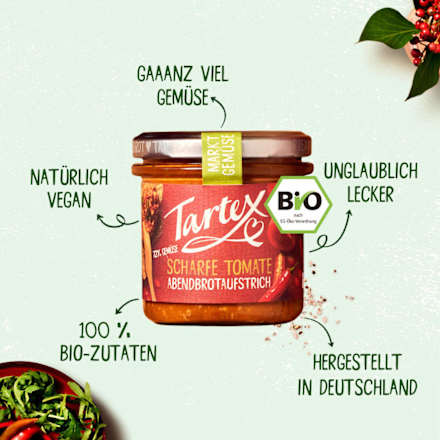 Brotaufstrich, Scharfe Tomate Tartex