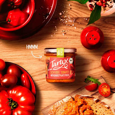 Brotaufstrich, Scharfe Tomate Tartex