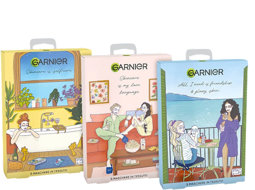 Set maschere in tessuto GARNIER