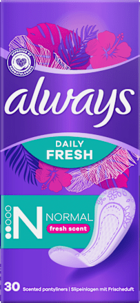 Slipové vložky Daily Fresh Normal always