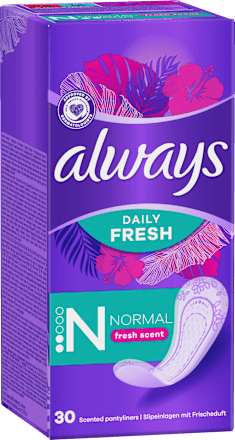 Slipové vložky Daily Fresh Normal always