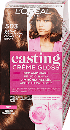 Hajszínező, csokoládé arany 503 L'ORÉAL PARiS casting CRÈME GLOSS