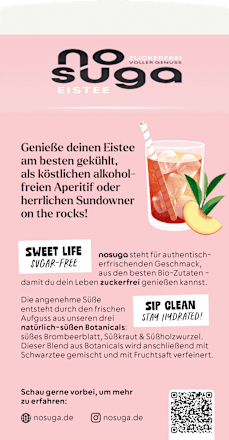 Eistee, Pfirsich & Schwarztee nosuga