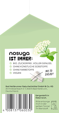 Eistee, Holunderblüte & Melisse nosuga