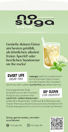 Eistee, Holunderblüte & Melisse nosuga