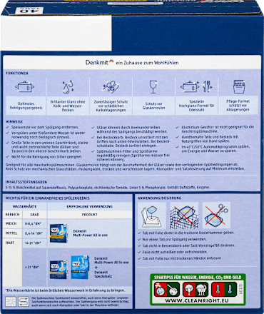 Geschirrspülmittel-Tabs Multi-Power Denkmit