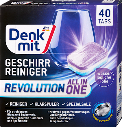 Geschirrspülmittel-Tabs Revolution Denkmit