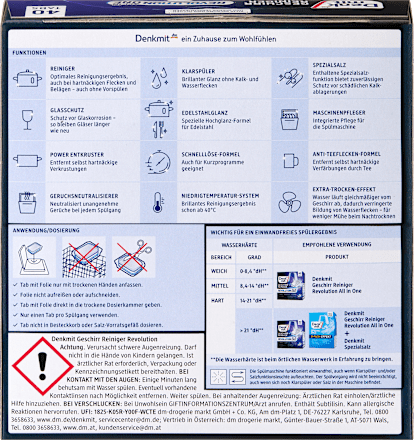 Geschirrspülmittel-Tabs Revolution Denkmit