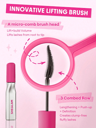 Mascara Lashlighter Up & Out Black SHEGLAM