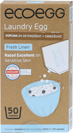 Dopuna za detergent i omekšivač za veš 2u1 - Fresh Linen ecoegg