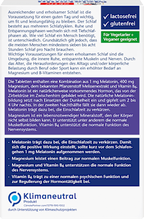 Melatonin aktiv + Magnesium 400 Doppelherz