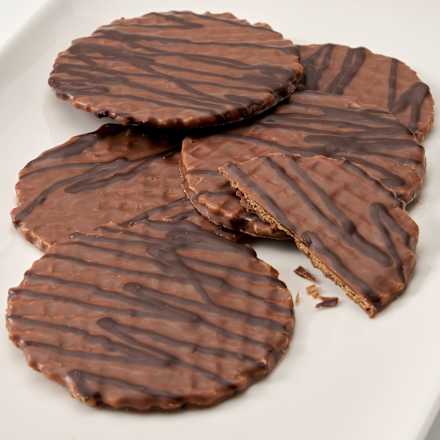 oplatka s mléčnou čokoládou a kořením dmBio