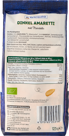 Biscuiți din alac cu migdale – Amaretti dmBio