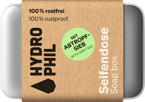Seifendose aus Aluminium Hydrophil