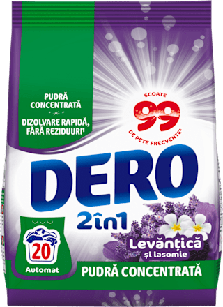 Detergent rufe pudră Lavandă 20 spălări DERO