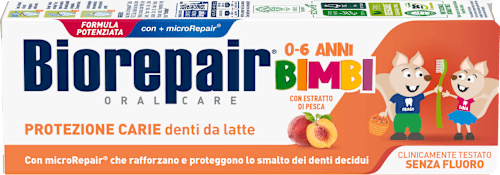 Pasta do zębów dla dzieci 0-6 brzoskwiniowa Biorepair