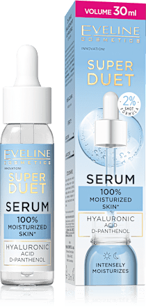 Serum za lice Super Duet – hijaluronska kiselina i d-pantenol EVELINE COSMETICS