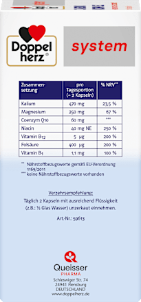 Doppelherz system Cardio Komplex Kapseln 120 St Doppelherz