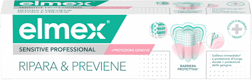 dentifricio Sensitive Professional ripara&previene elmex