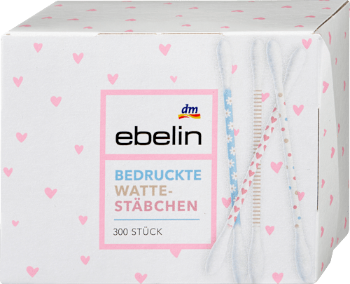 Wattestäbchen bedruckt sortiert ebelin