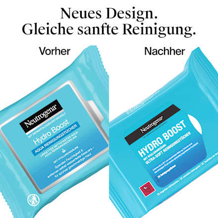 Reinigungstücher Hydro Boost mit Hyaluronsäure ultra-soft Neutrogena