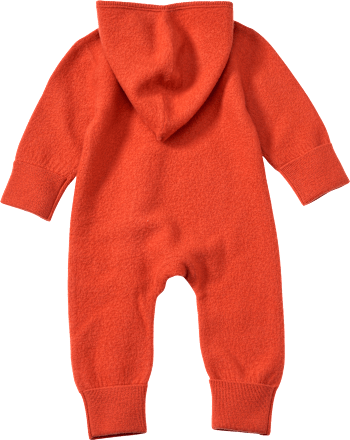 Overall aus Wollwalk mit Mitwachsfunktion & Drachen-Muster, orange, Gr. 62/68 ALANA