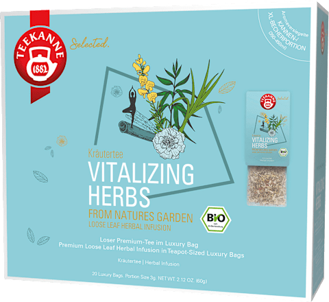 Kräutertee Vitalizing Herbs Teekanne