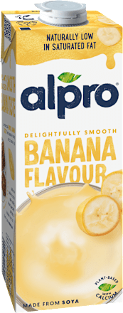 Sójový nápoj s banánovou príchuťou alpro
