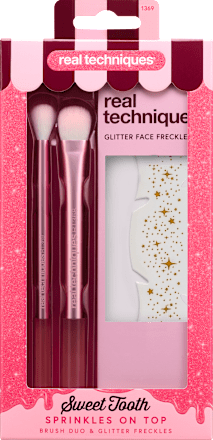 Súprava duo štetcov na oči Sweeth Tooth Sprinkles On Top REAL TECHNIQUES