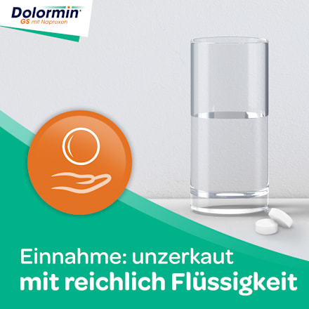 Dolormin GS mit 250 mg Naproxen Tabletten Dolormin