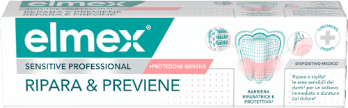 Dentifricio sensitive professional ripara & previene elmex