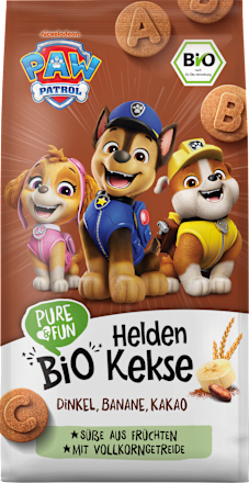 Kinderkekse Paw Patrol Dinkel, Banane & Kakao ab 3 Jahren PURE & FUN